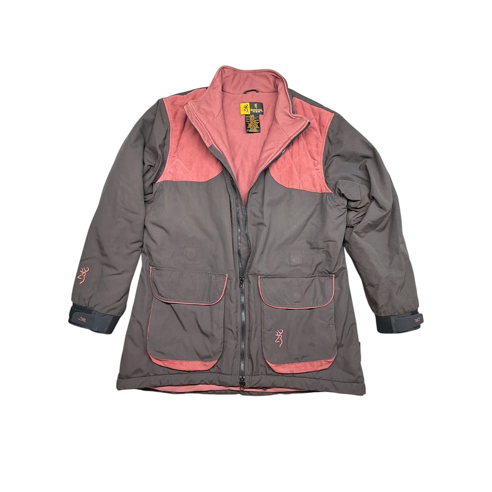 Browning For Her Pre-Vent Shooting Hunting Jacket Brown Rose Waterproof Large